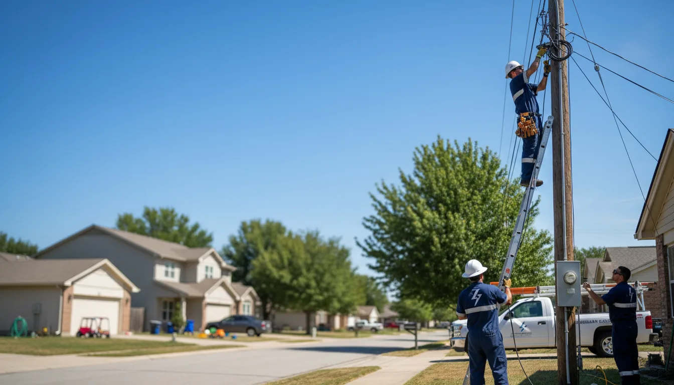 Residential electrician providing installation services in Flora, MS